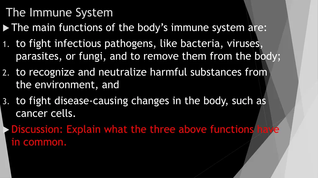 the immune system the main functions of the body