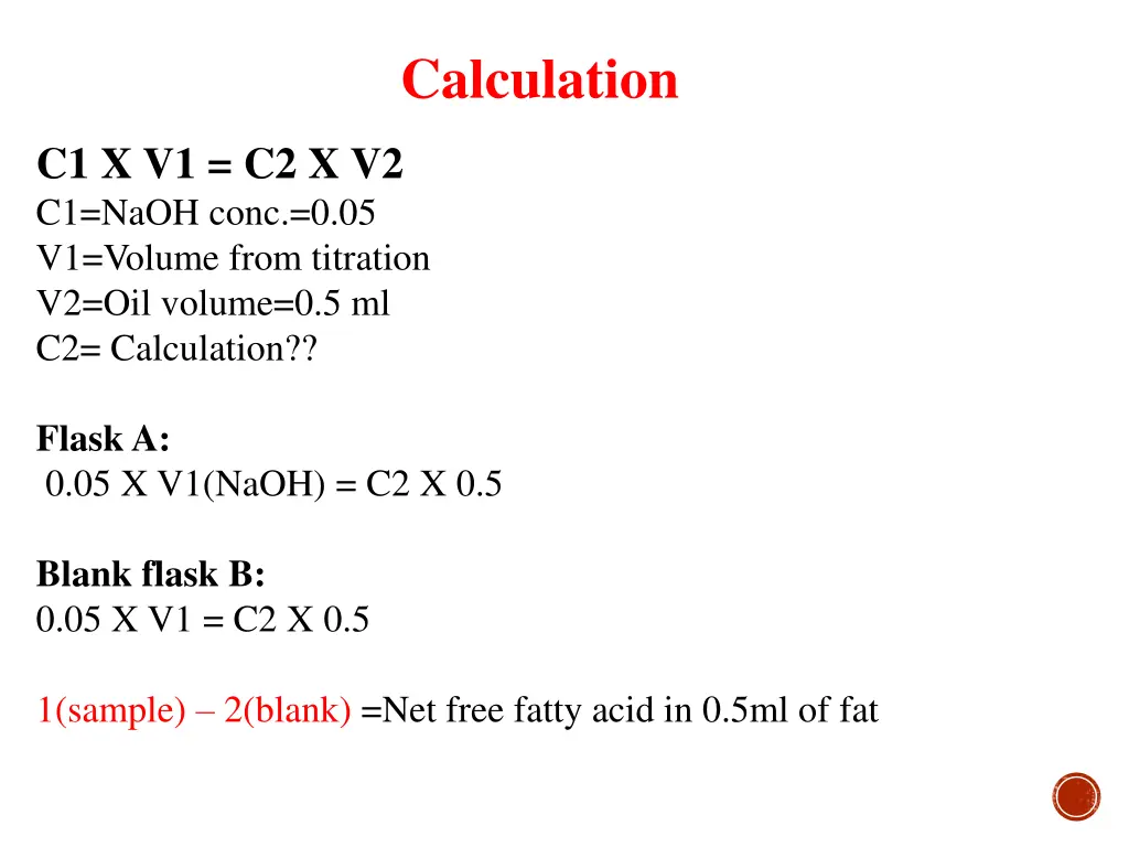 calculation