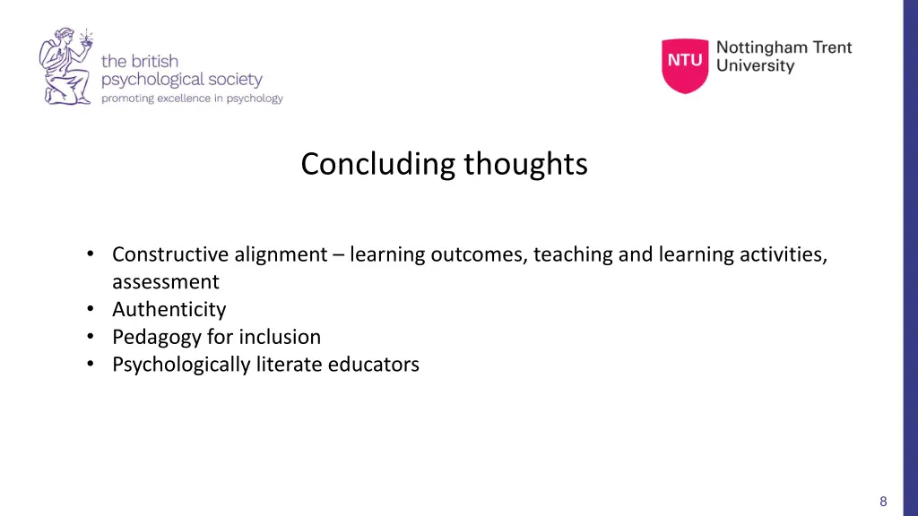concluding thoughts