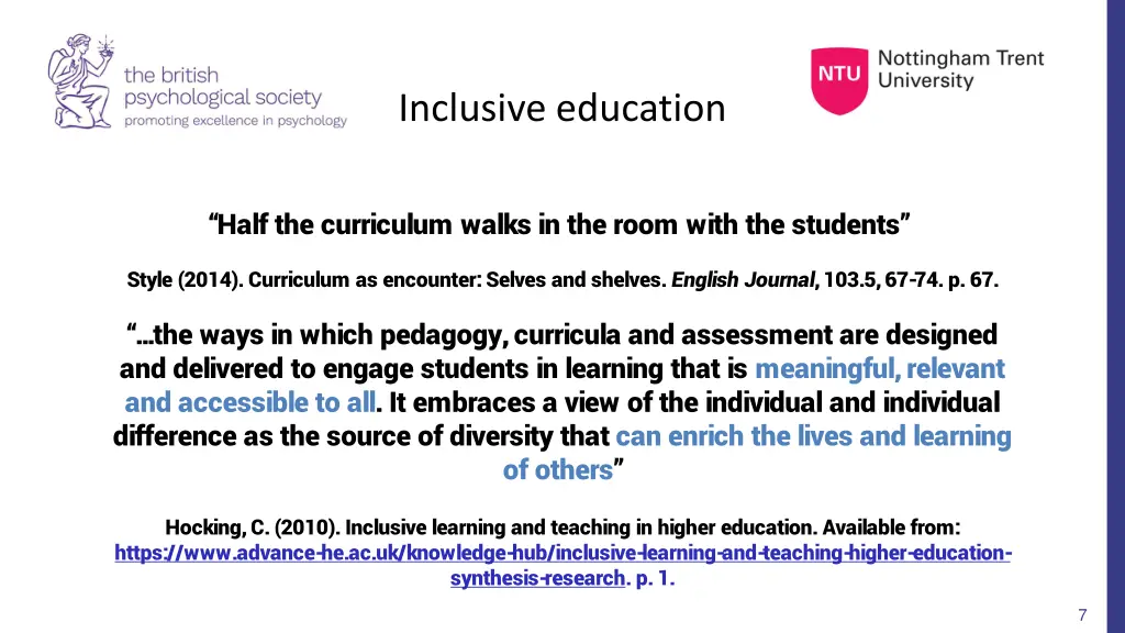 inclusive education