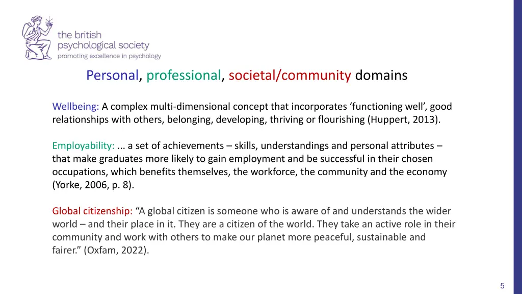 personal professional societal community domains