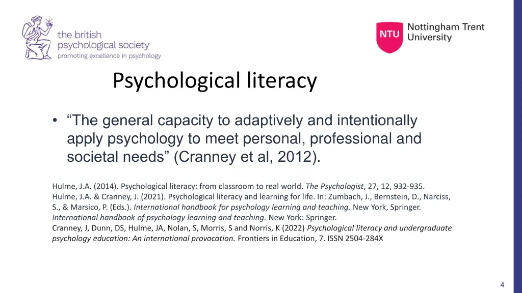 psychological literacy