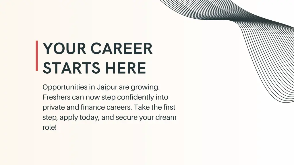 your career starts here