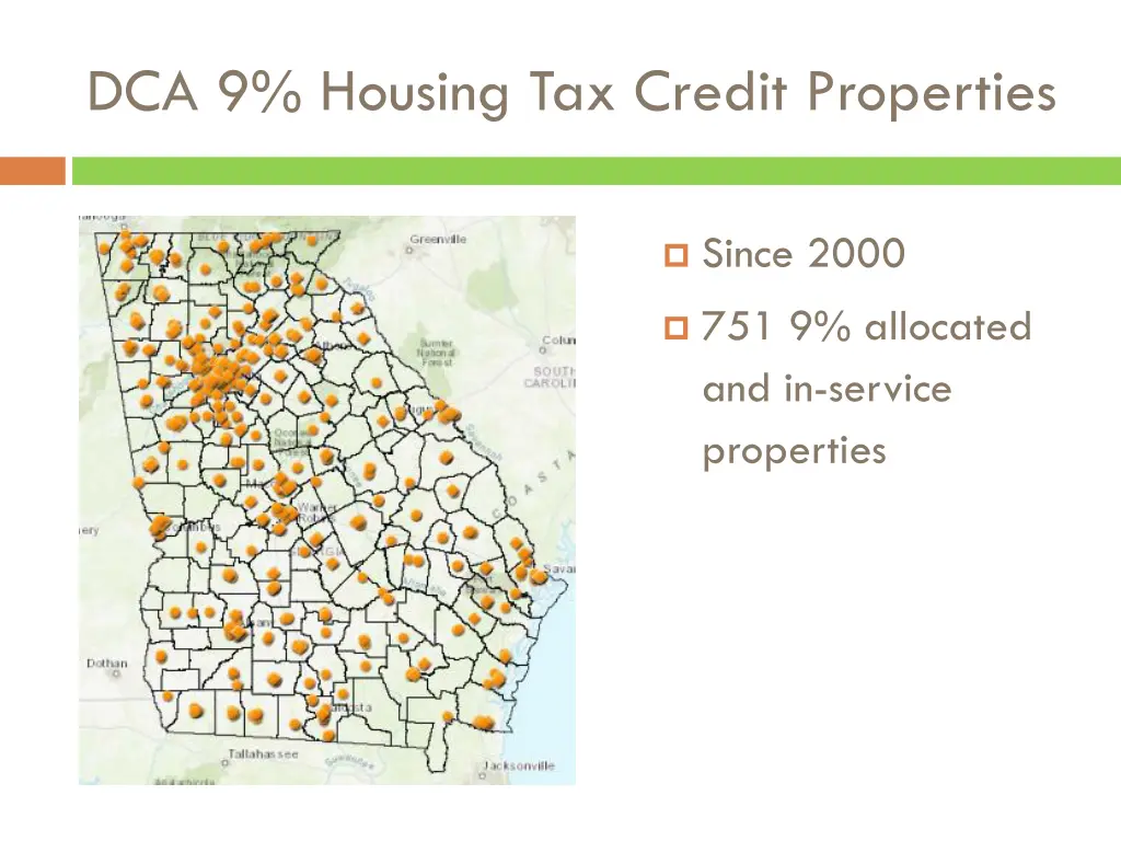 dca 9 housing tax credit properties