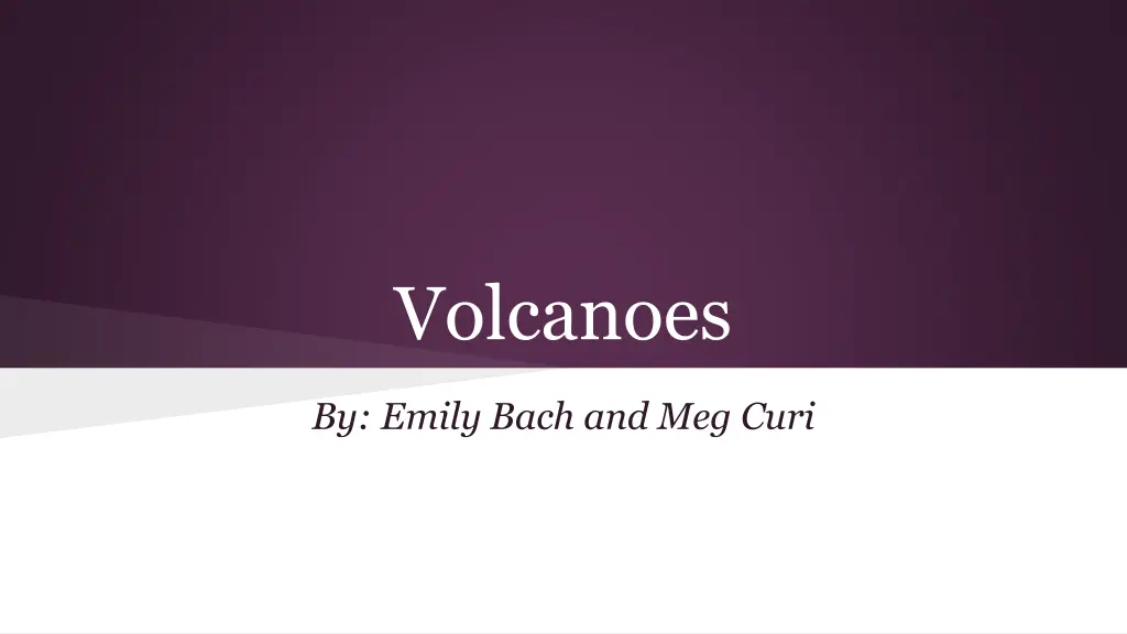 volcanoes
