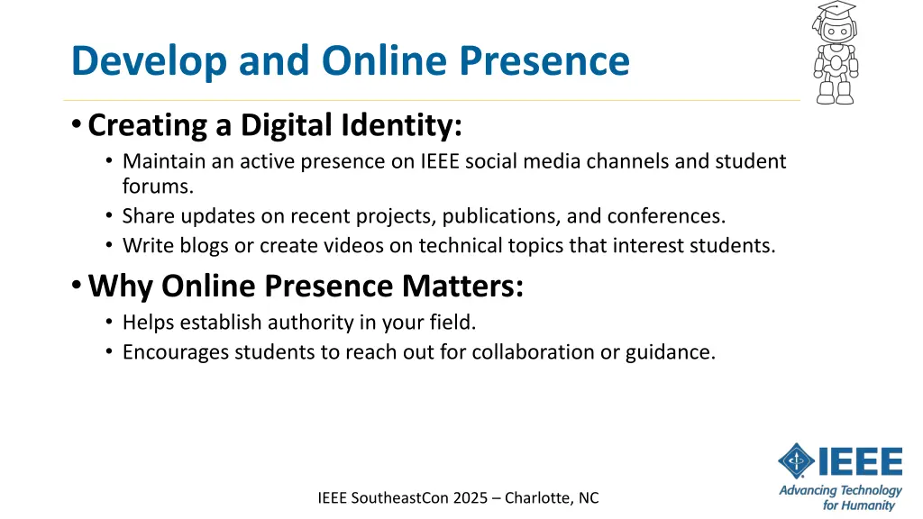 develop and online presence