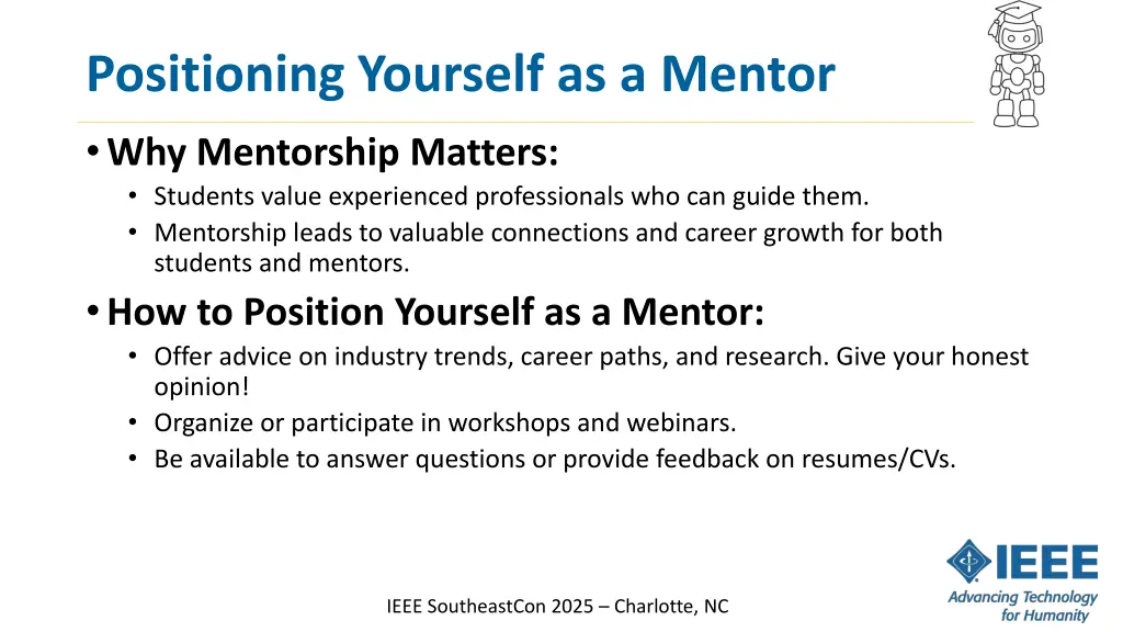 positioning yourself as a mentor