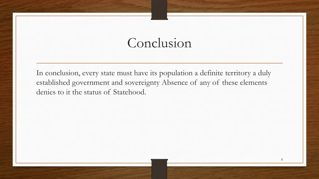 conclusion