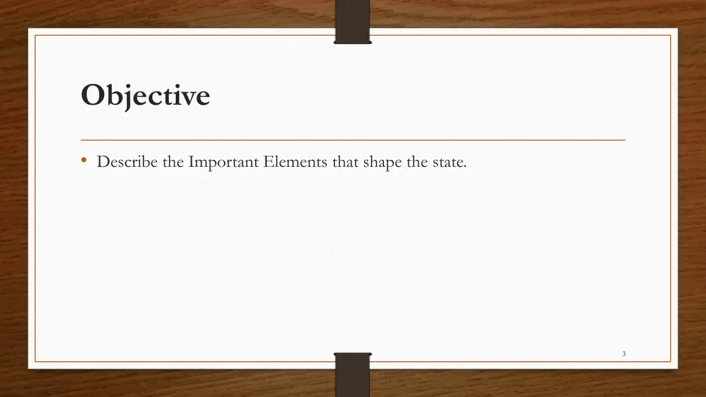 objective