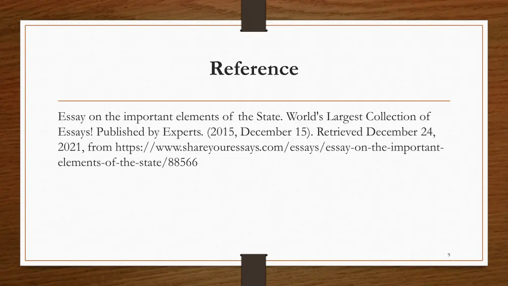 reference