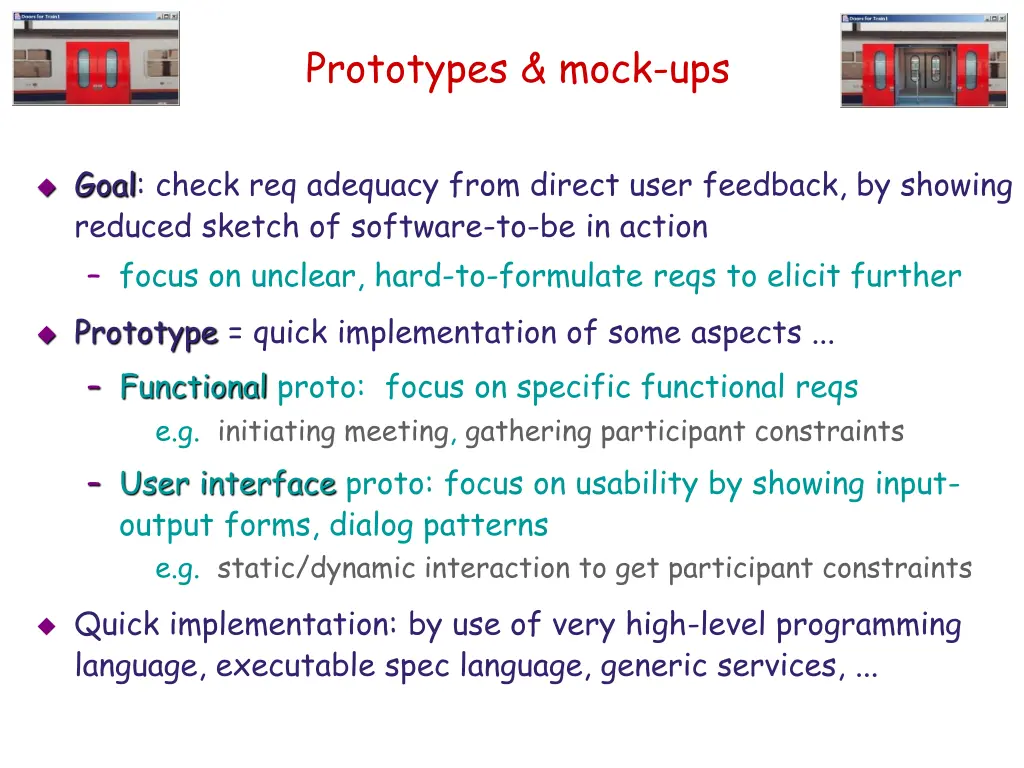 prototypes mock ups