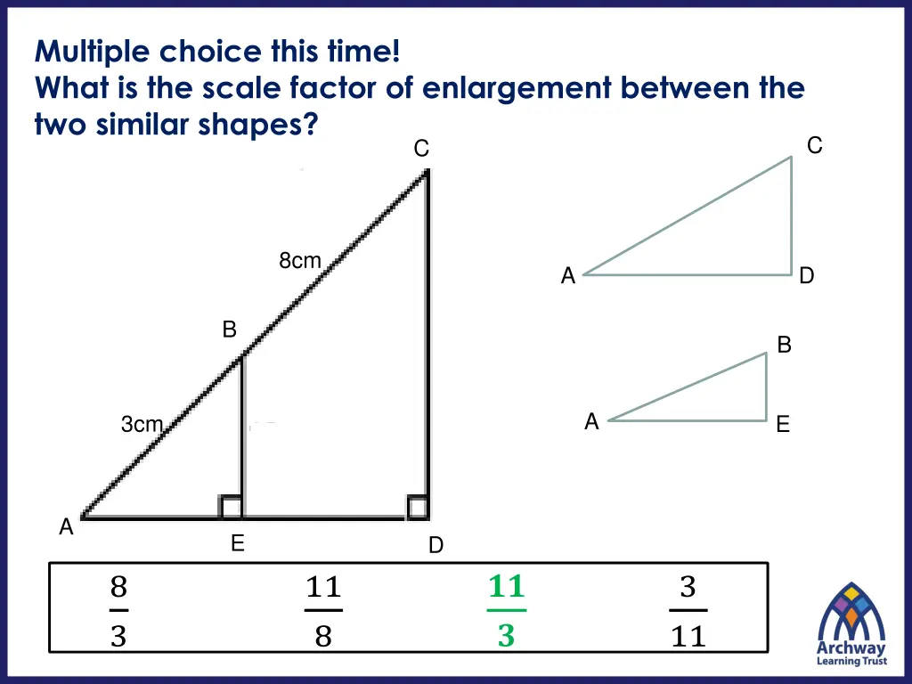 multiple choice this time what is the scale