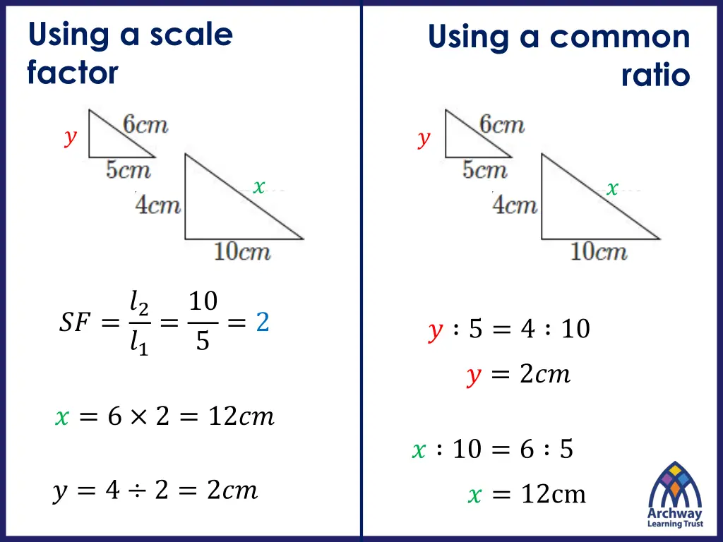 using a scale factor