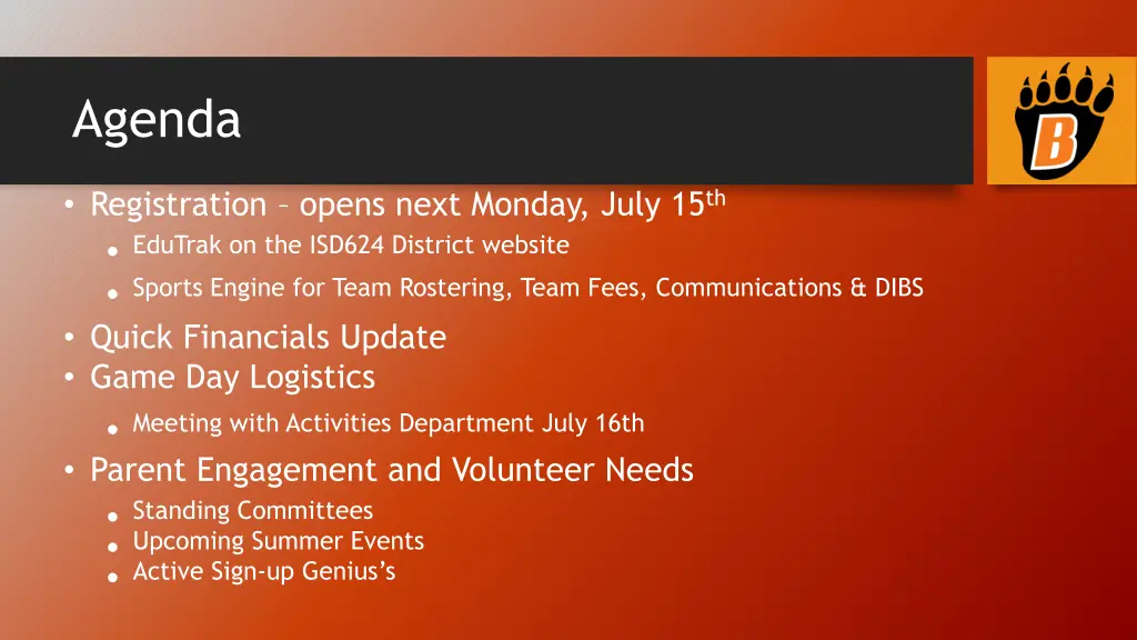 agenda