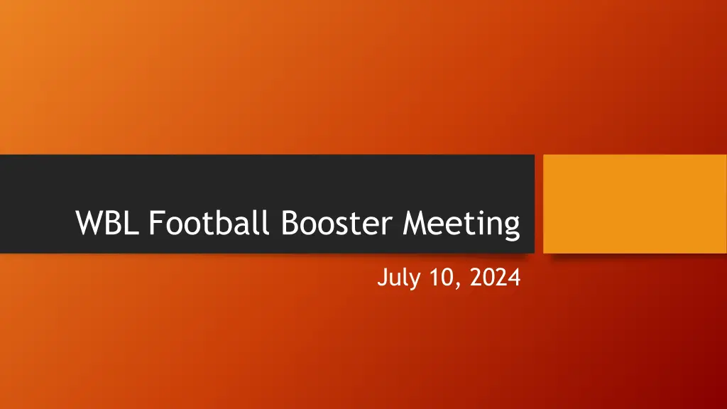 wbl football booster meeting