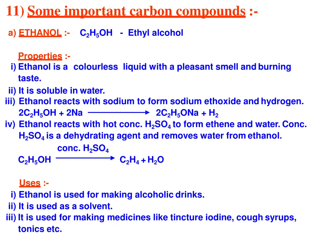 11 some important carbon compounds