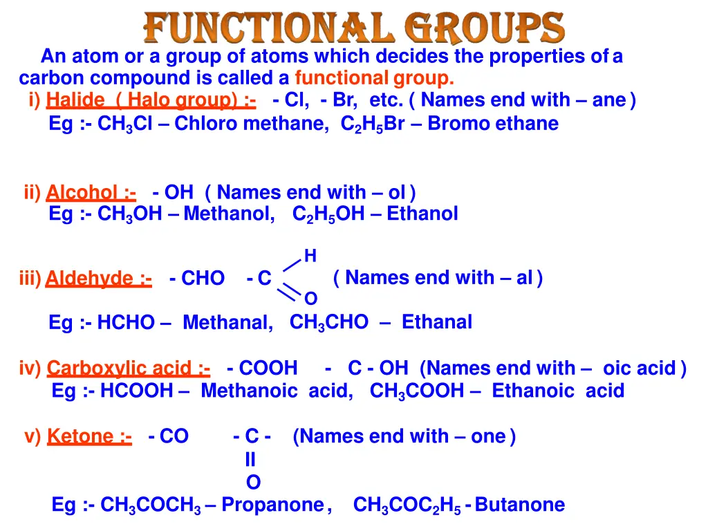 an atom or a group of atoms which decides