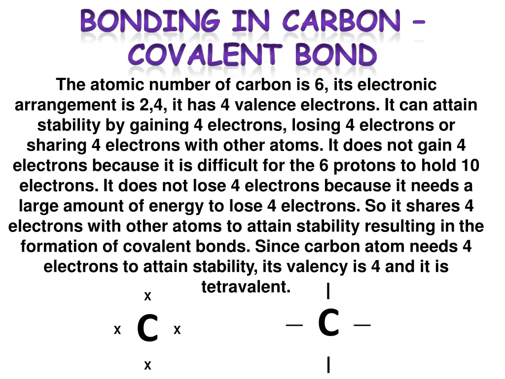 the atomic number of carbon is 6 its electronic