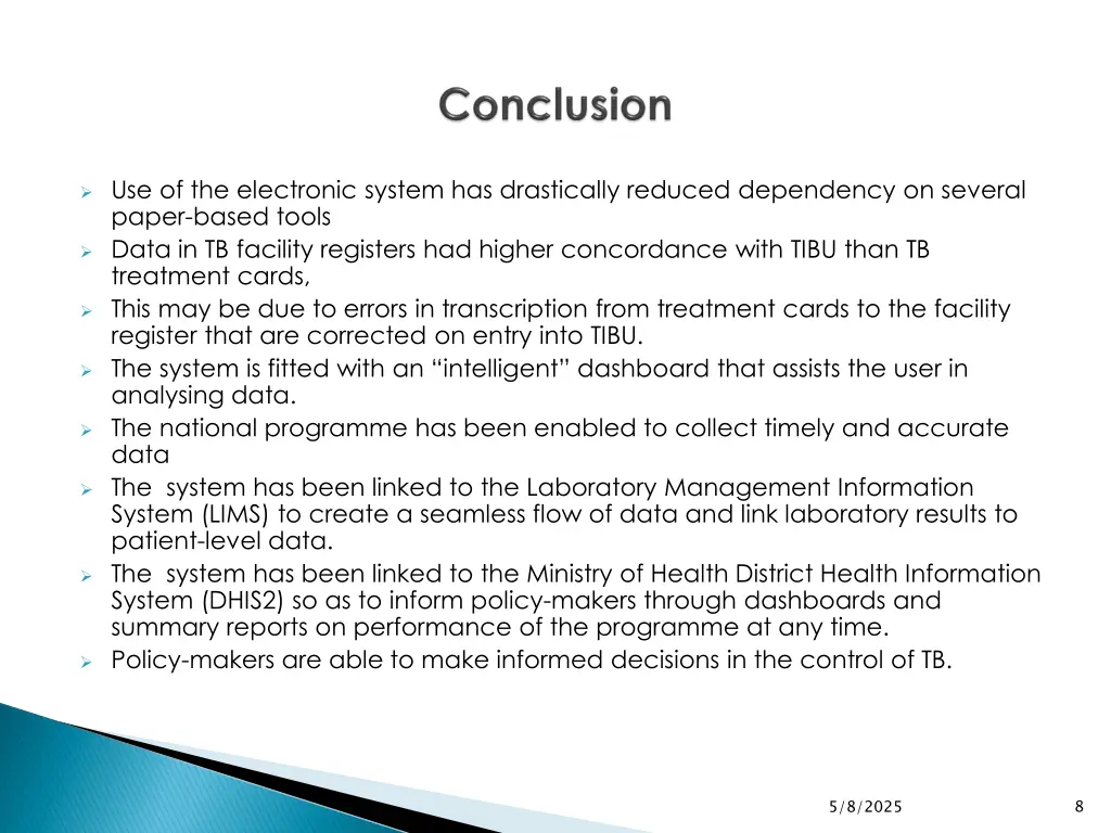 use of the electronic system has drastically