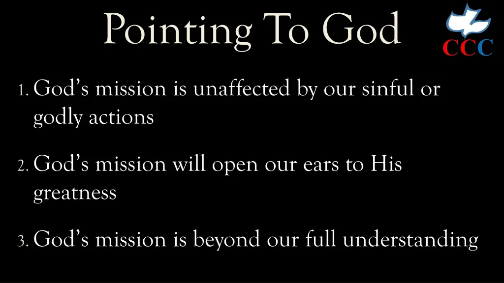 pointing to god 1