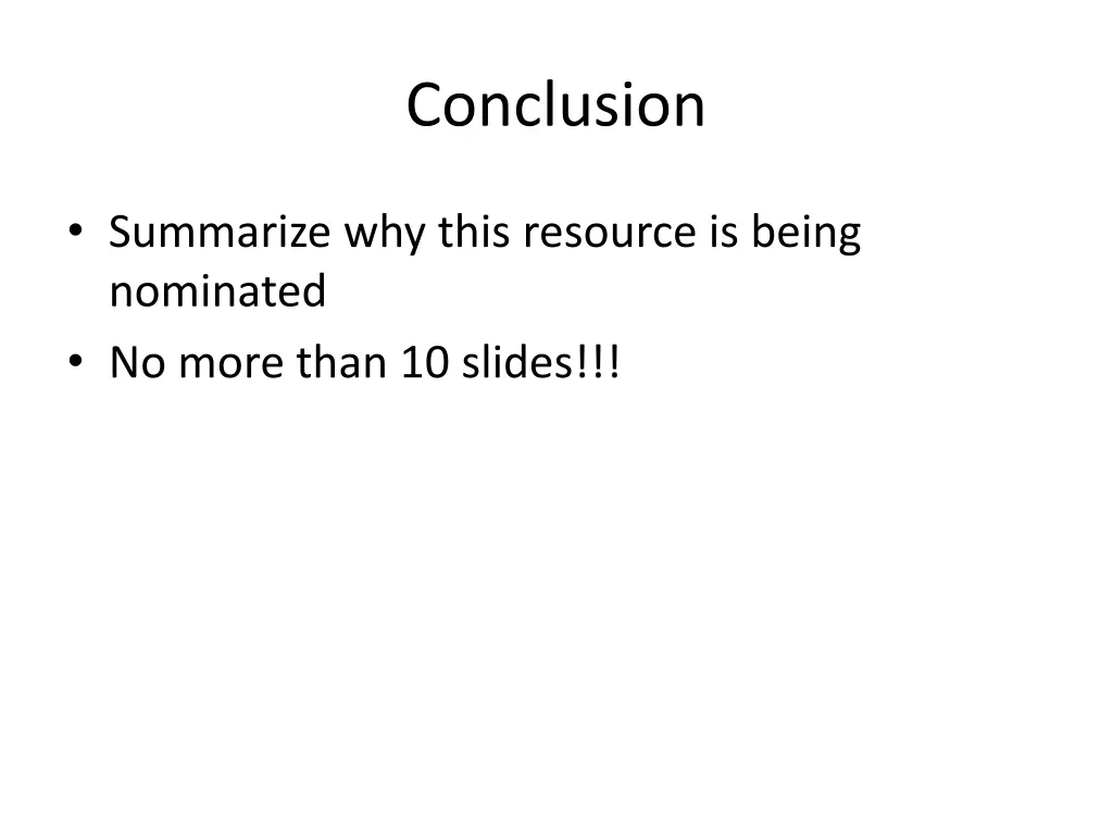 conclusion