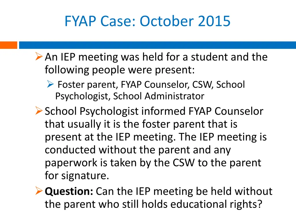 fyap case october 2015