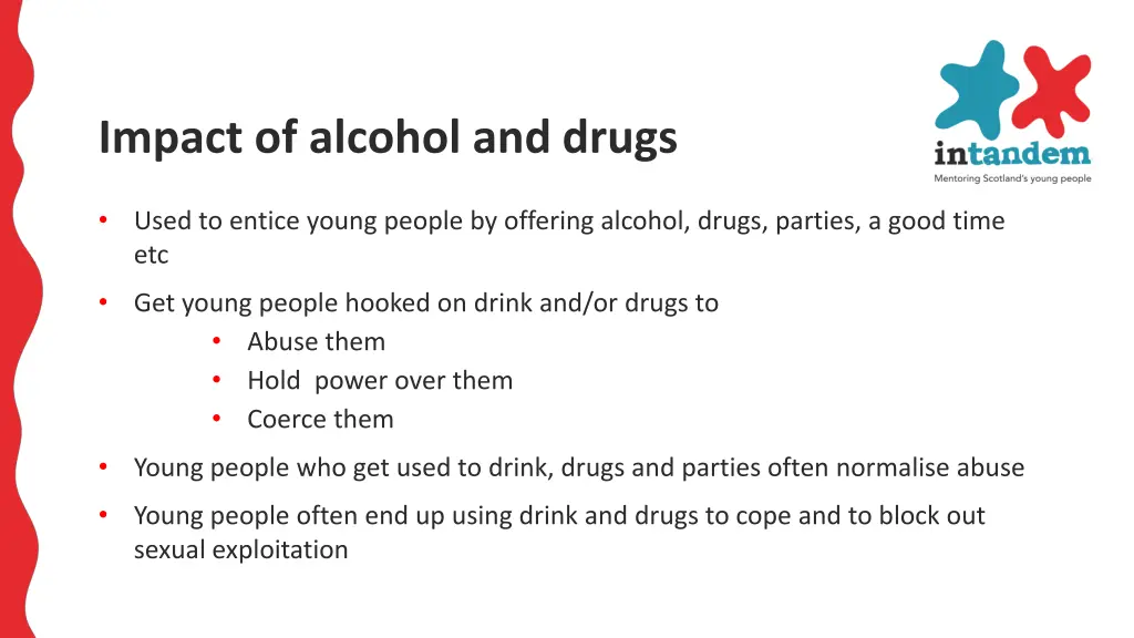 impact of alcohol and drugs