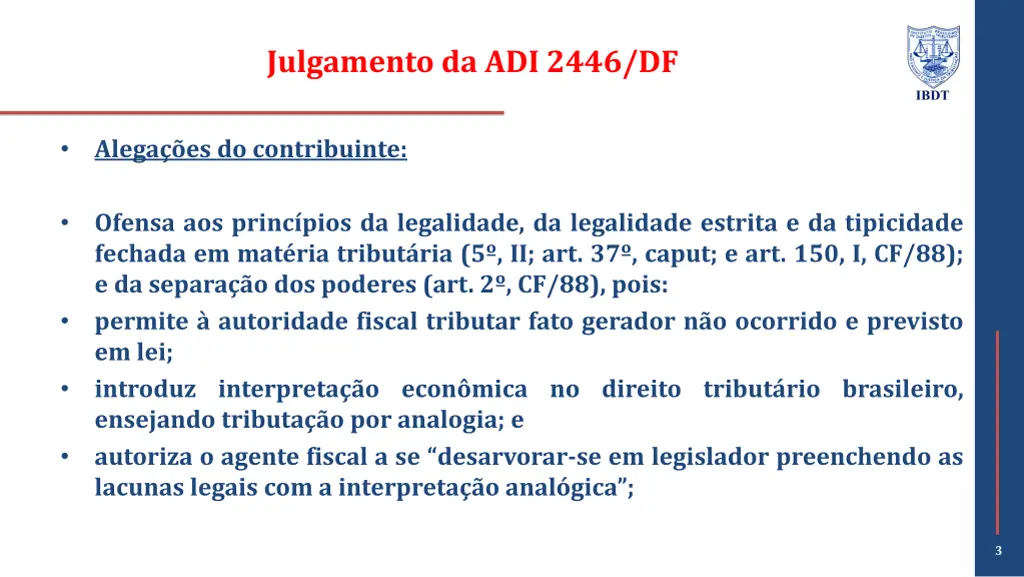 julgamento da adi 2446 df 1