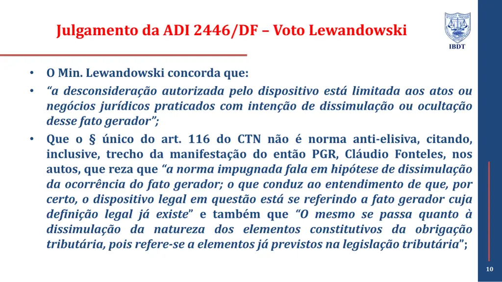 julgamento da adi 2446 df voto lewandowski 1