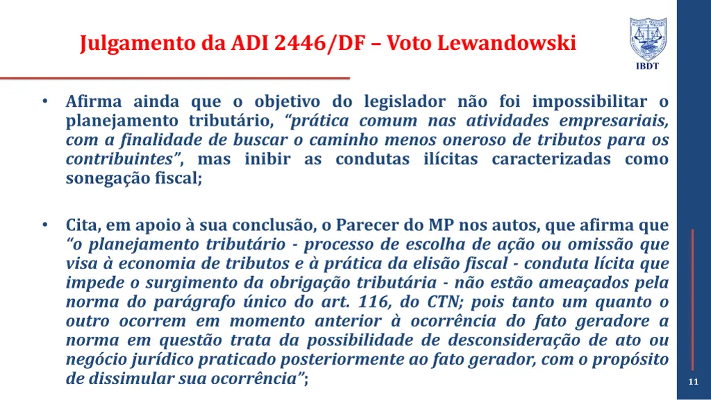 julgamento da adi 2446 df voto lewandowski 2