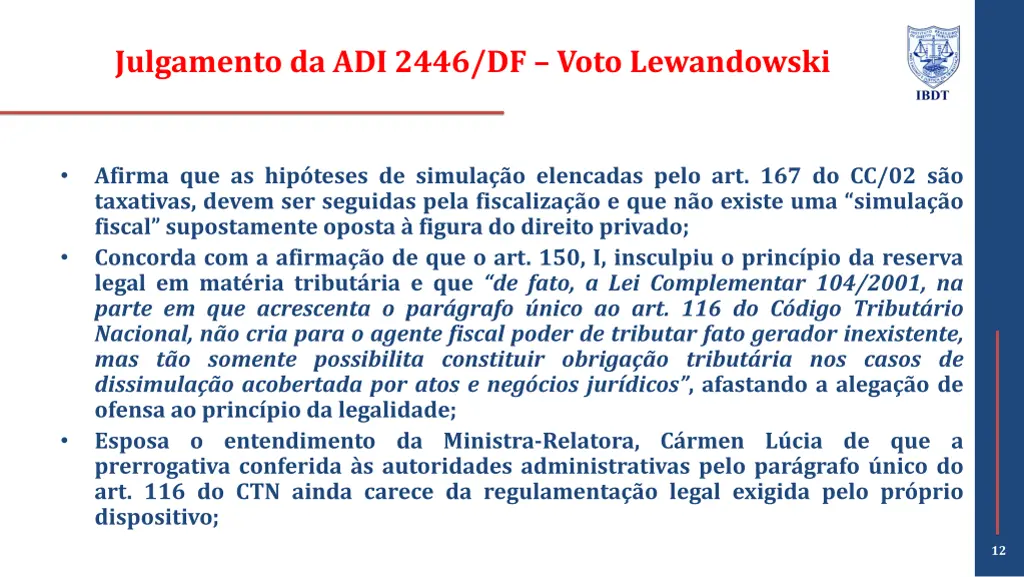 julgamento da adi 2446 df voto lewandowski 3