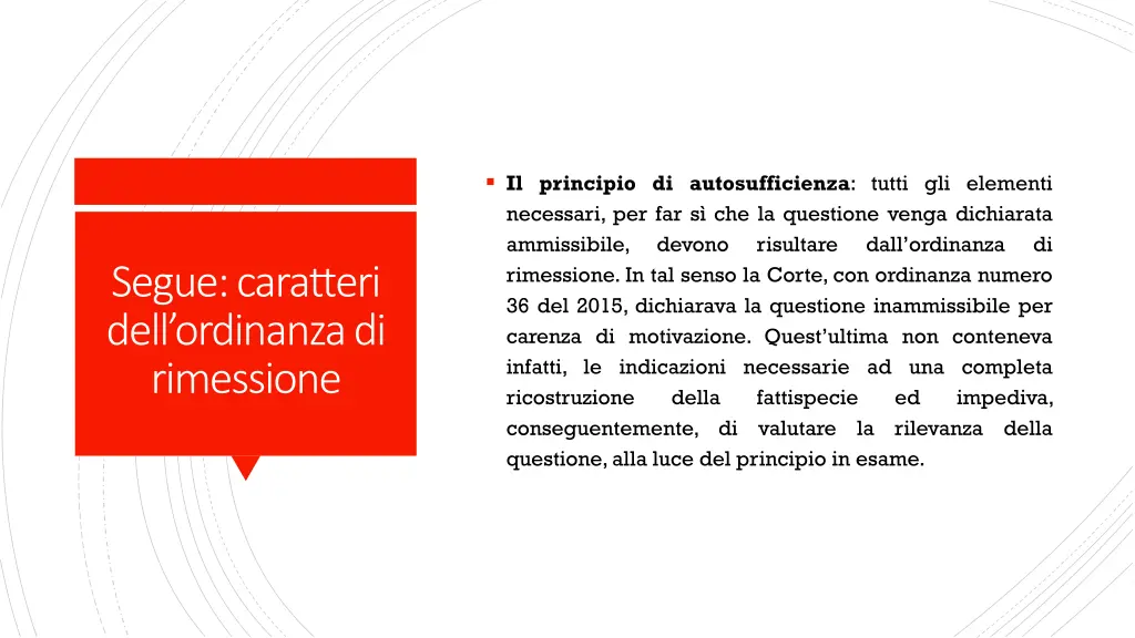 il principio di autosufficienza tutti