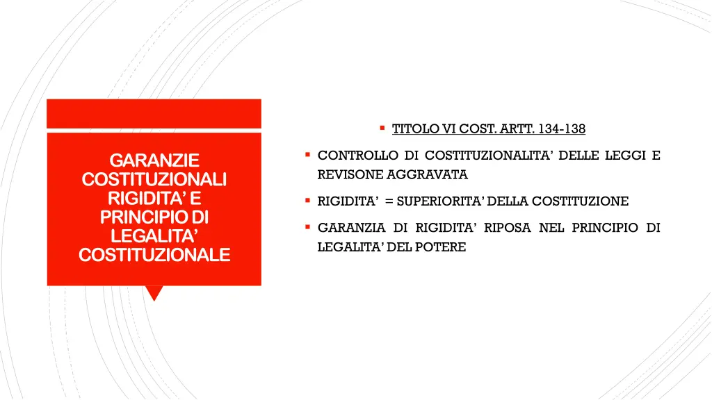 titolo vi cost artt 134 138