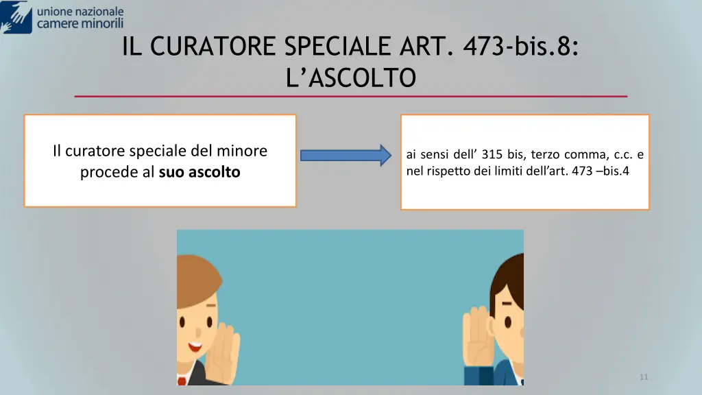 il curatore speciale art 473 bis 8 l ascolto