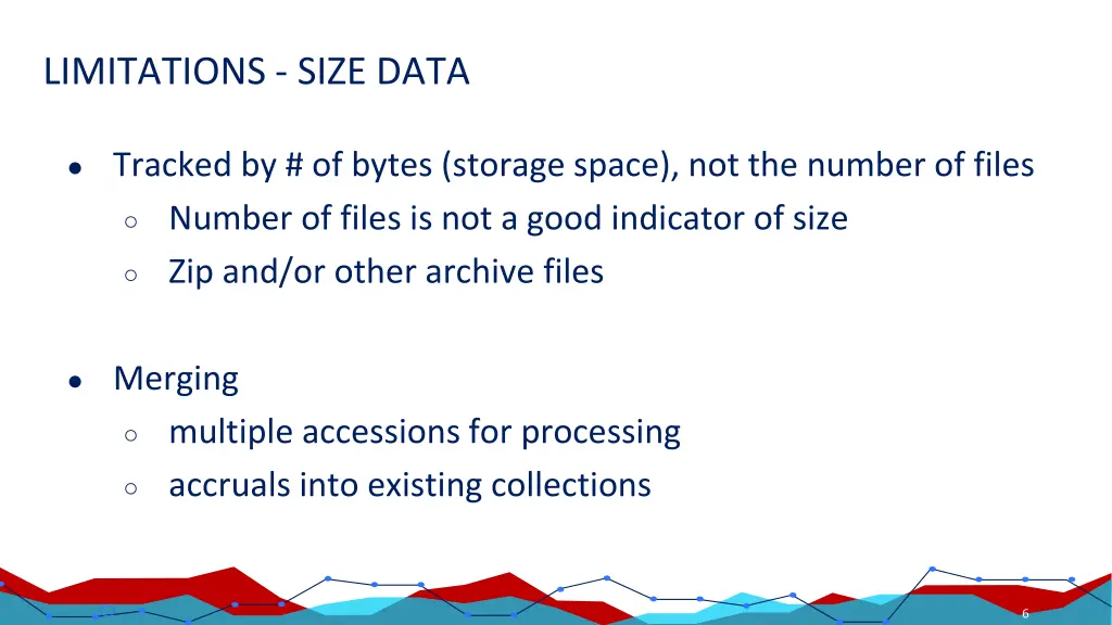 limitations size data