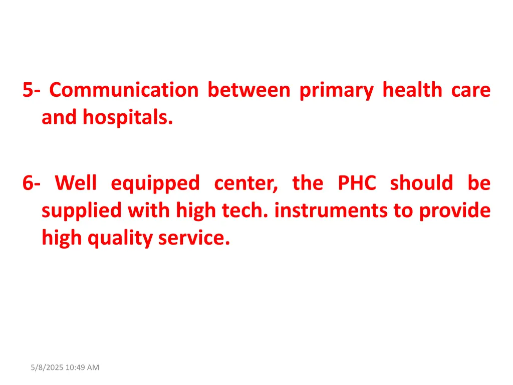 5 communication between primary health care