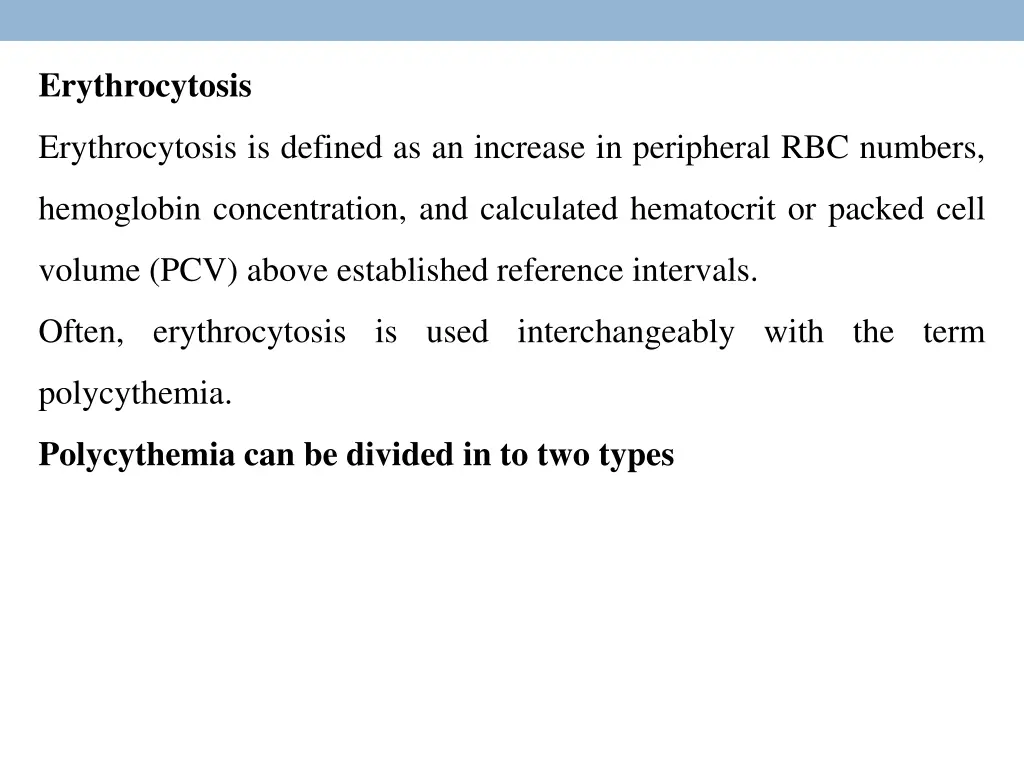 erythrocytosis 1