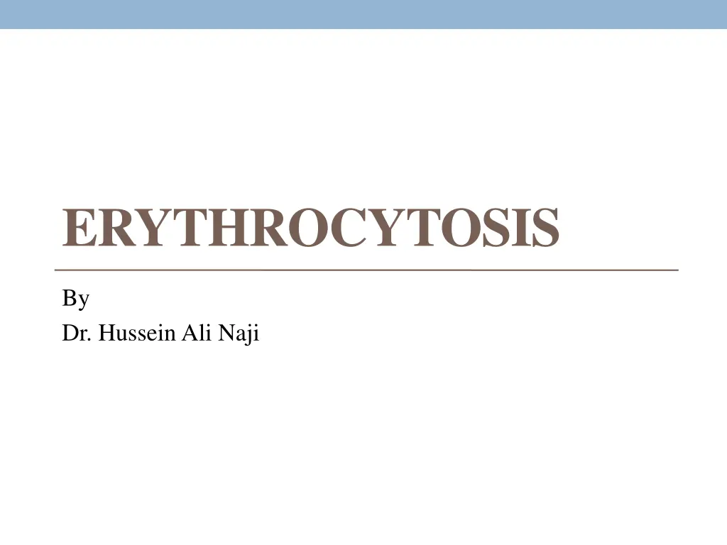 erythrocytosis