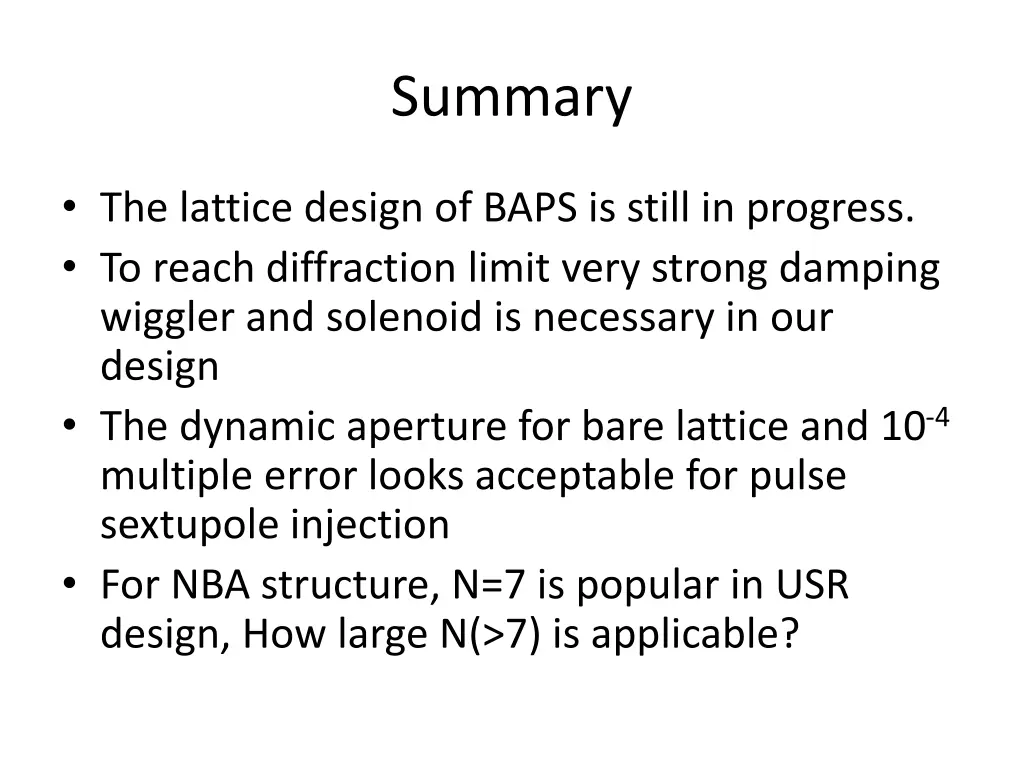 summary
