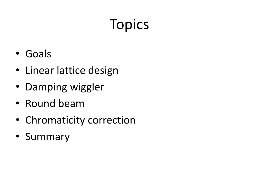 topics