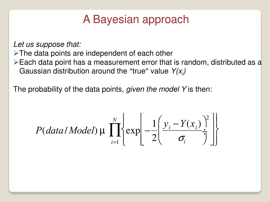 a bayesian approach