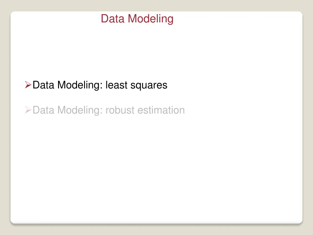 data modeling 2