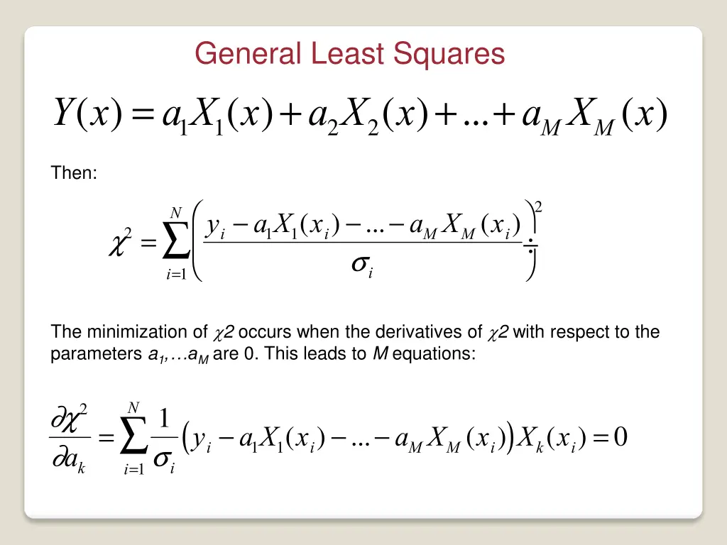 general least squares