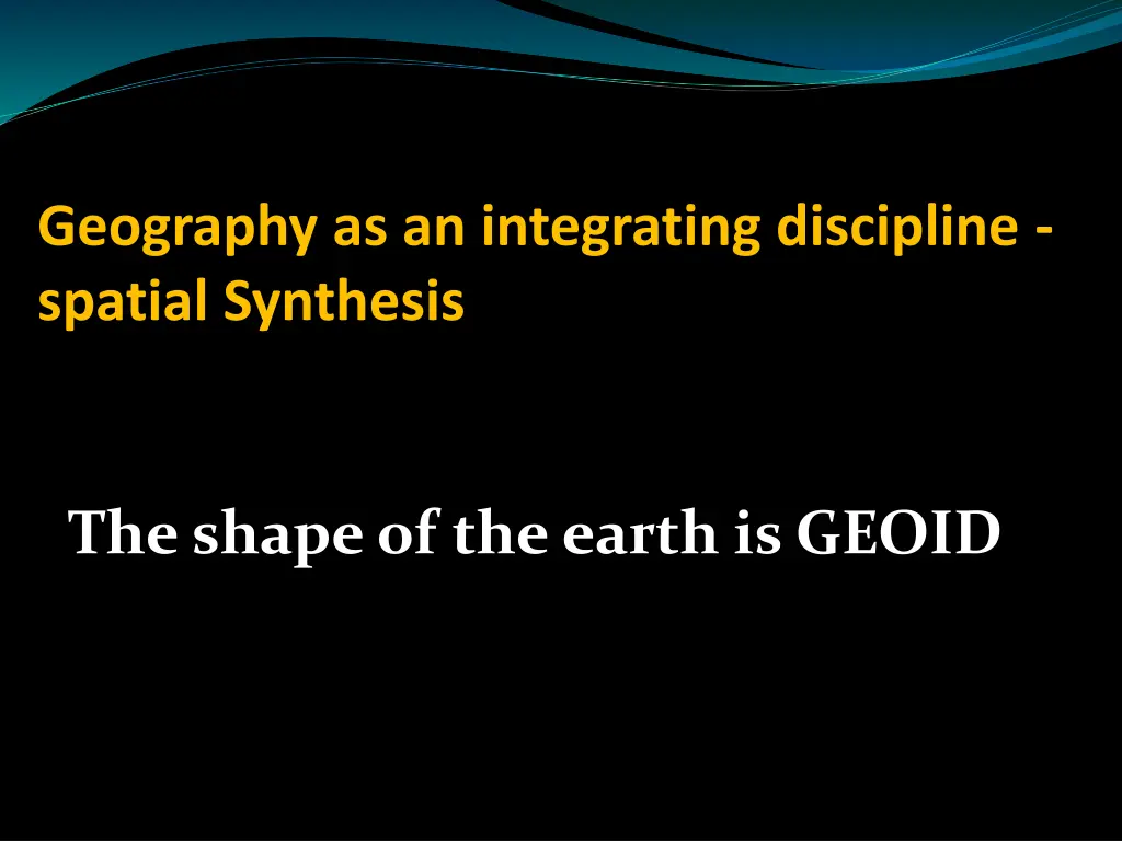 geography as an integrating discipline spatial