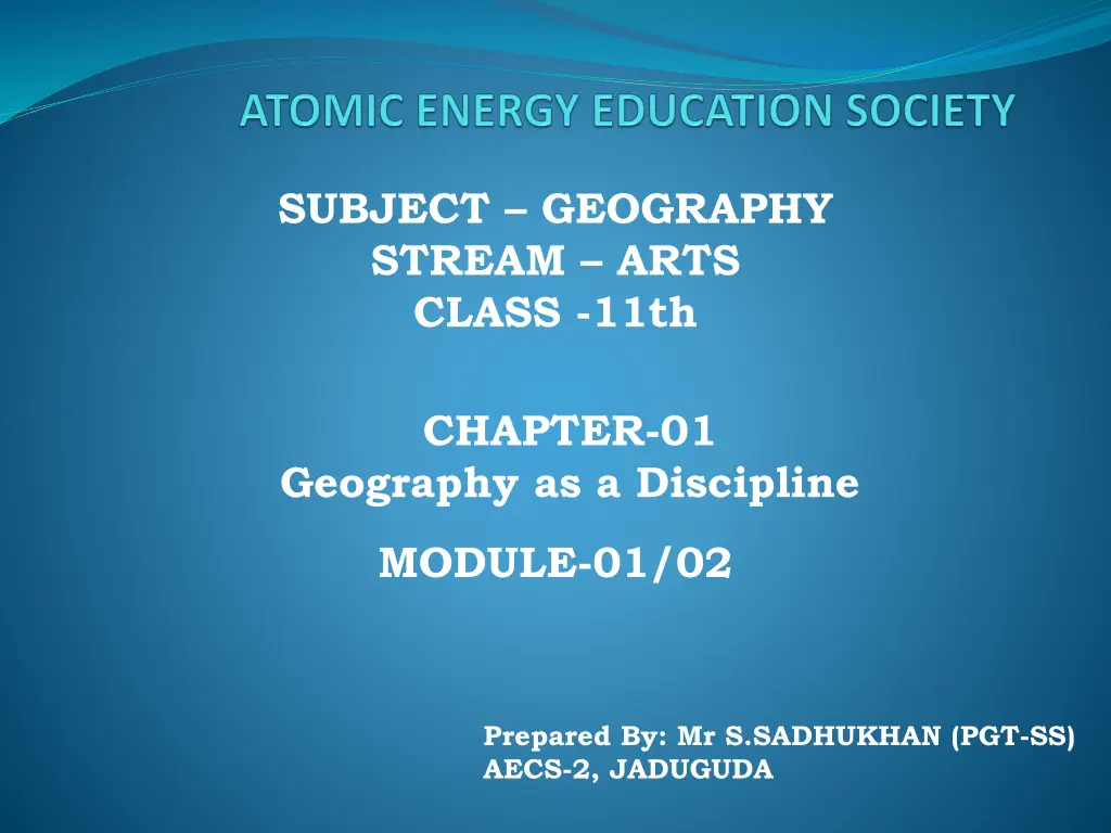 subject geography stream arts class 11th