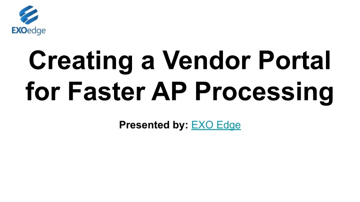 creating a vendor portal for faster ap processing