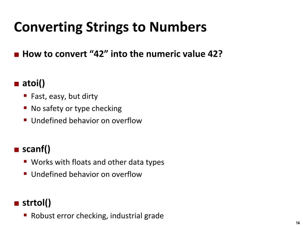 converting strings to numbers