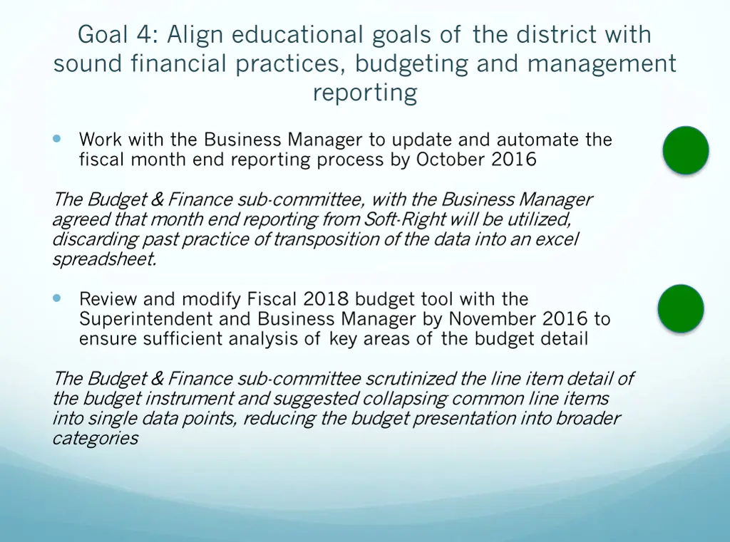 goal 4 align educational goals of the district