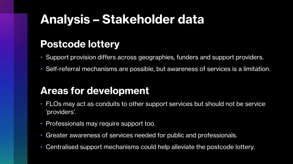 analysis stakeholder data 1