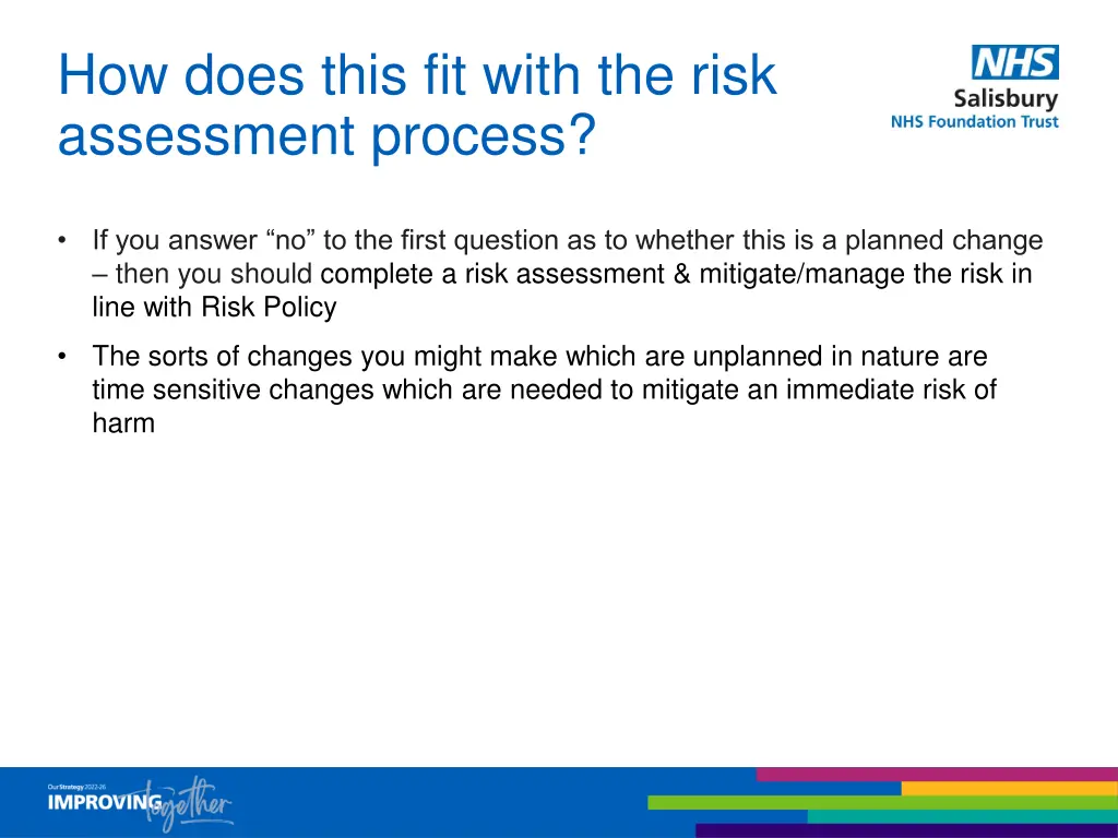 how does this fit with the risk assessment process